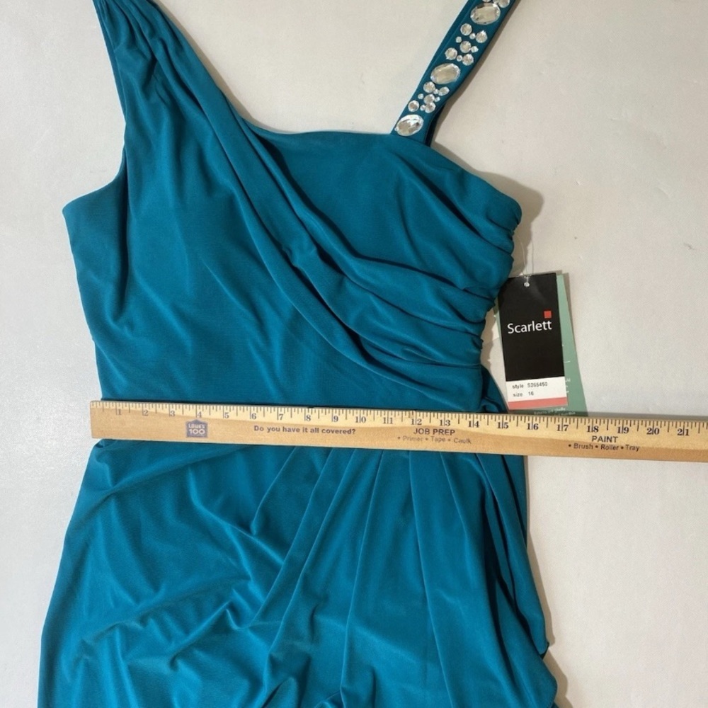 NEW Womens Scarlett Party/homecoming/prom Dress Teal Jewel Embellished Sz 16 - Picture 11 of 14